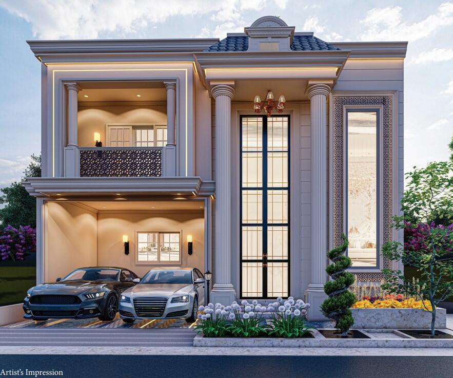 Floret Town Lucknow residential plot layout and villa design - gated township project